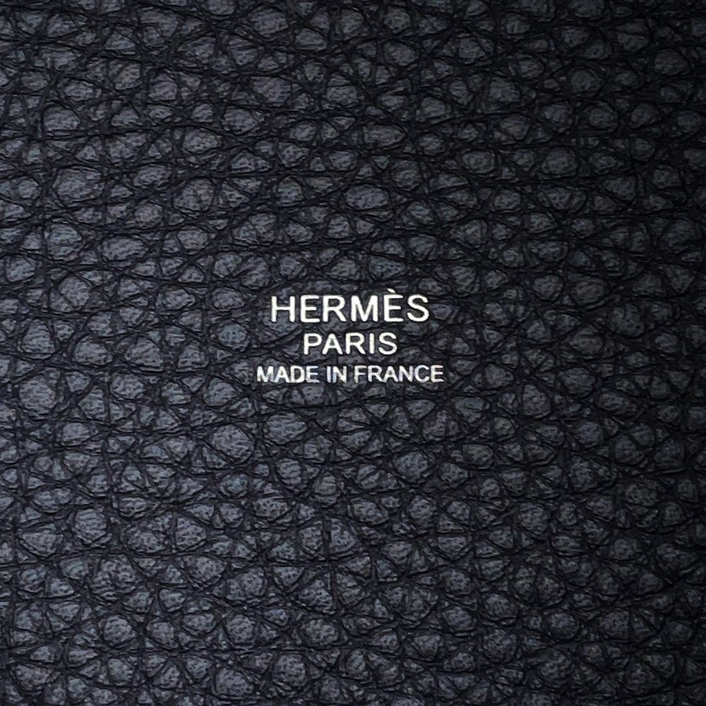 Hermes Handbag Picotin Lock PM Canvas Silver Taurillon Clemence — view 6