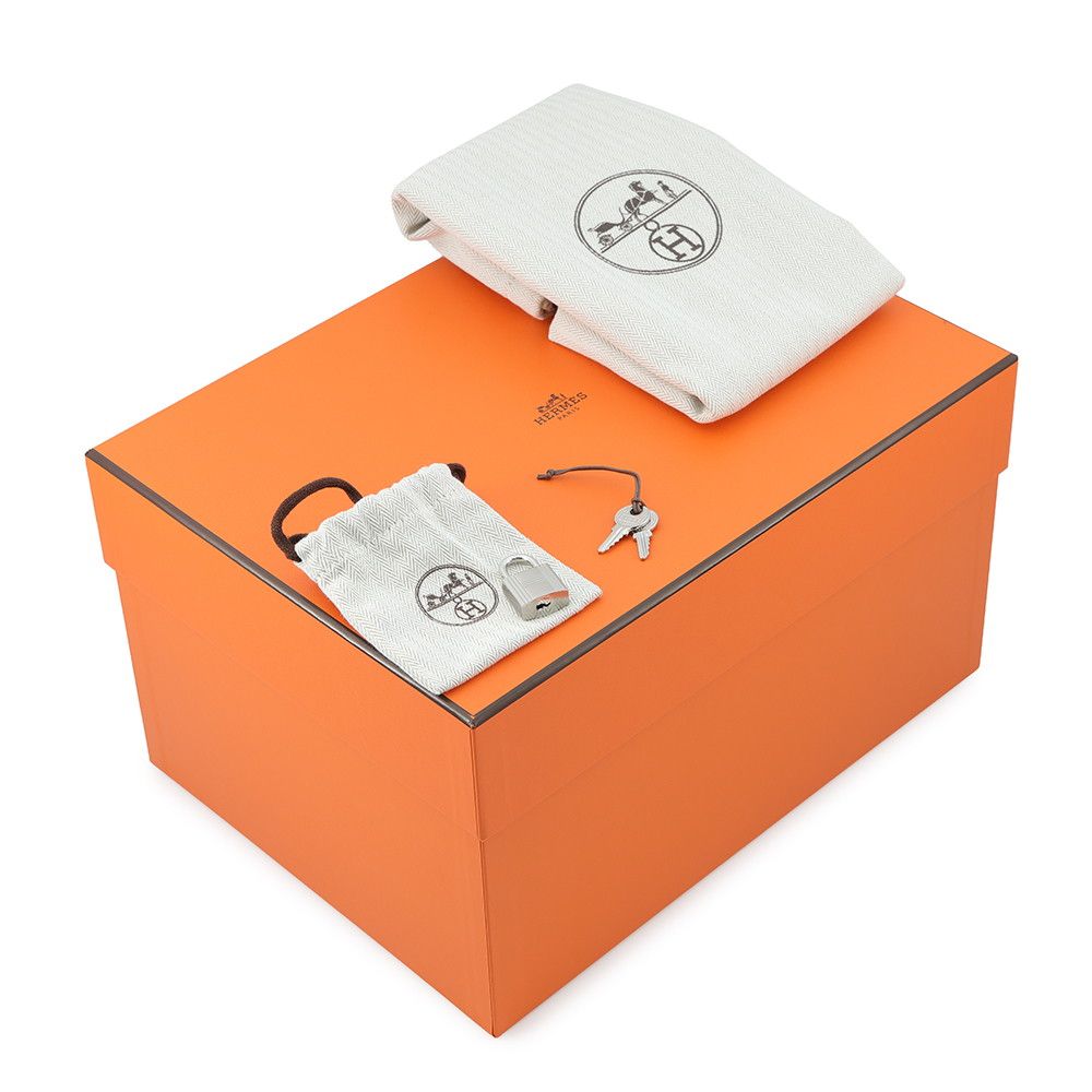 Hermes Handbag Picotin Lock PM Canvas Silver Taurillon Clemence — view 7