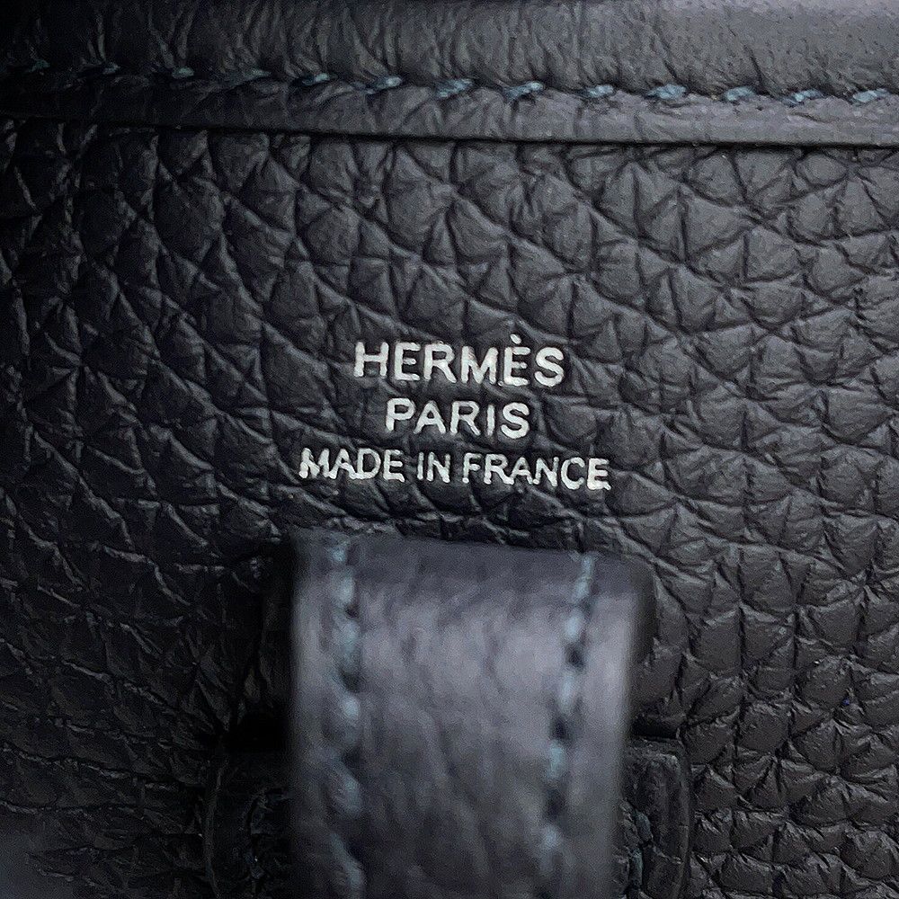 Hermes Shoulder Bag Evelyne TPM 111 Amazon Cavern Silver Taurillon Clemence — view 5