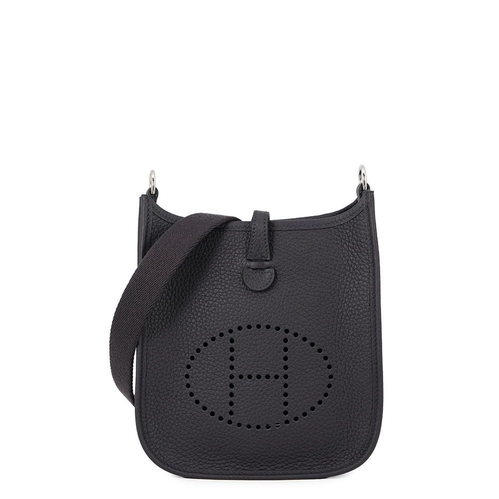 Hermes Shoulder Bag Evelyne TPM 111 Amazon Cavern Silver Taurillon Clemence