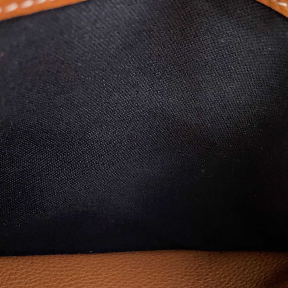 Hermes Shoulder Bag Steve Wright Junior Gold Silver Togo — view 8