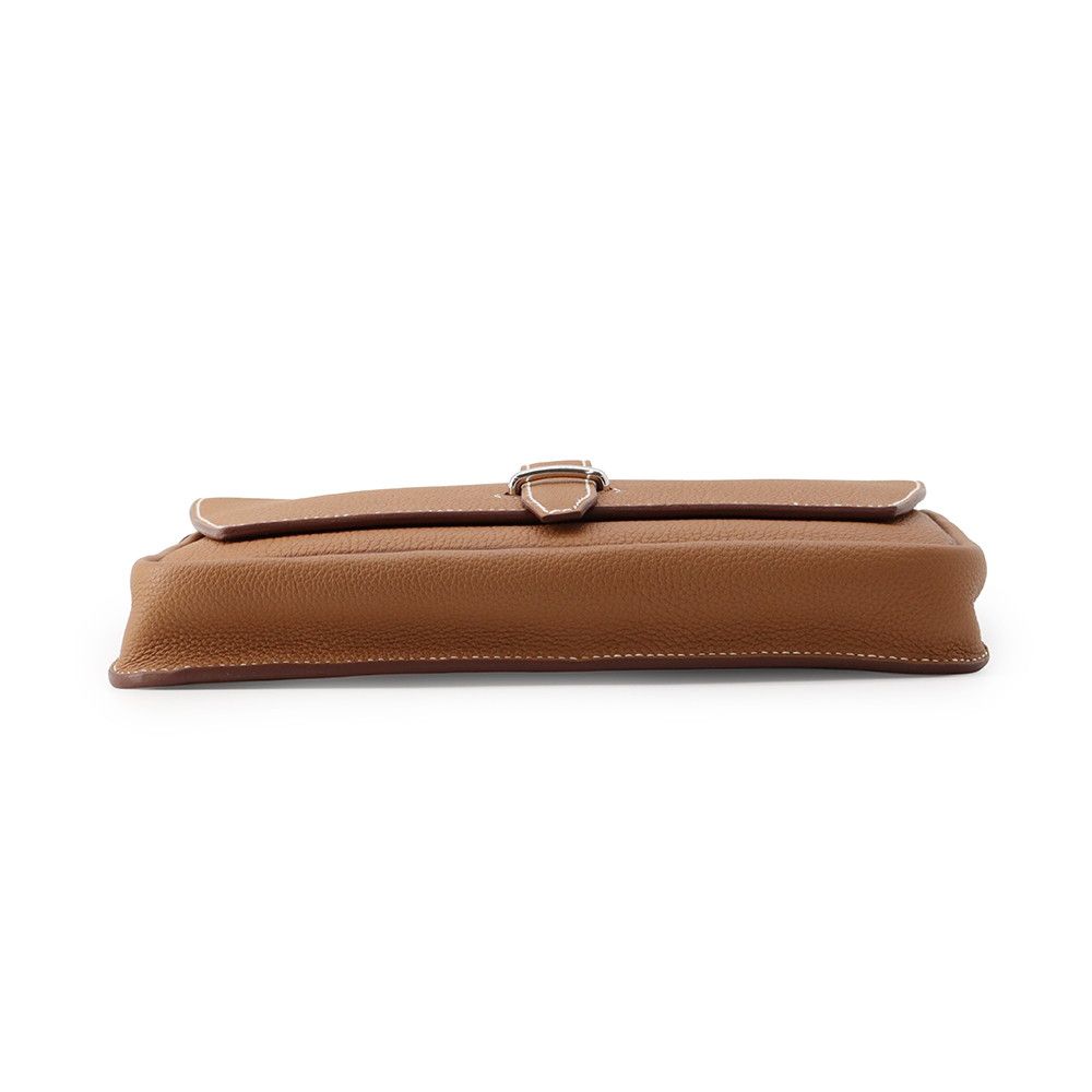Hermes Shoulder Bag Steve Wright Junior Gold Silver Togo — view 3