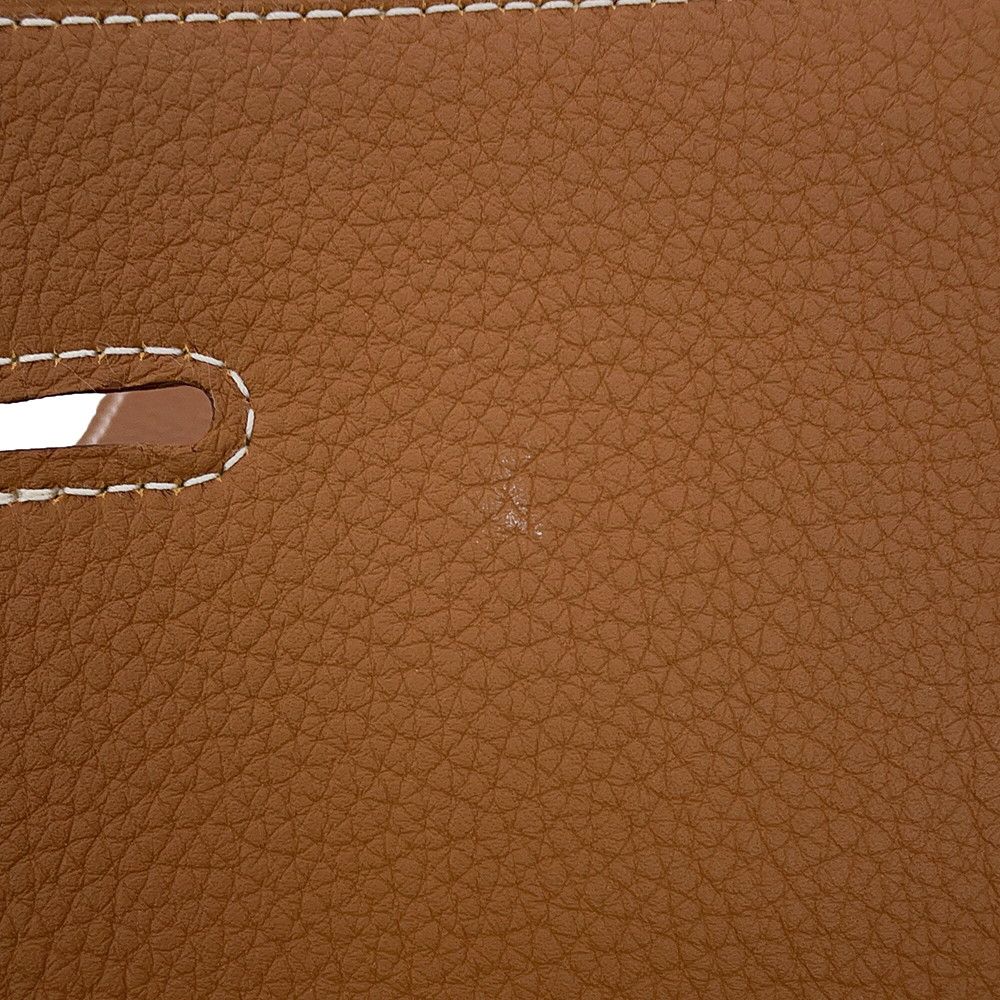 Hermes Shoulder Bag Steve Wright Junior Gold Silver Togo — view 6