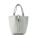 Hermes Handbag Picotin Lock PM Blue Pale Silver Taurillon Clemence