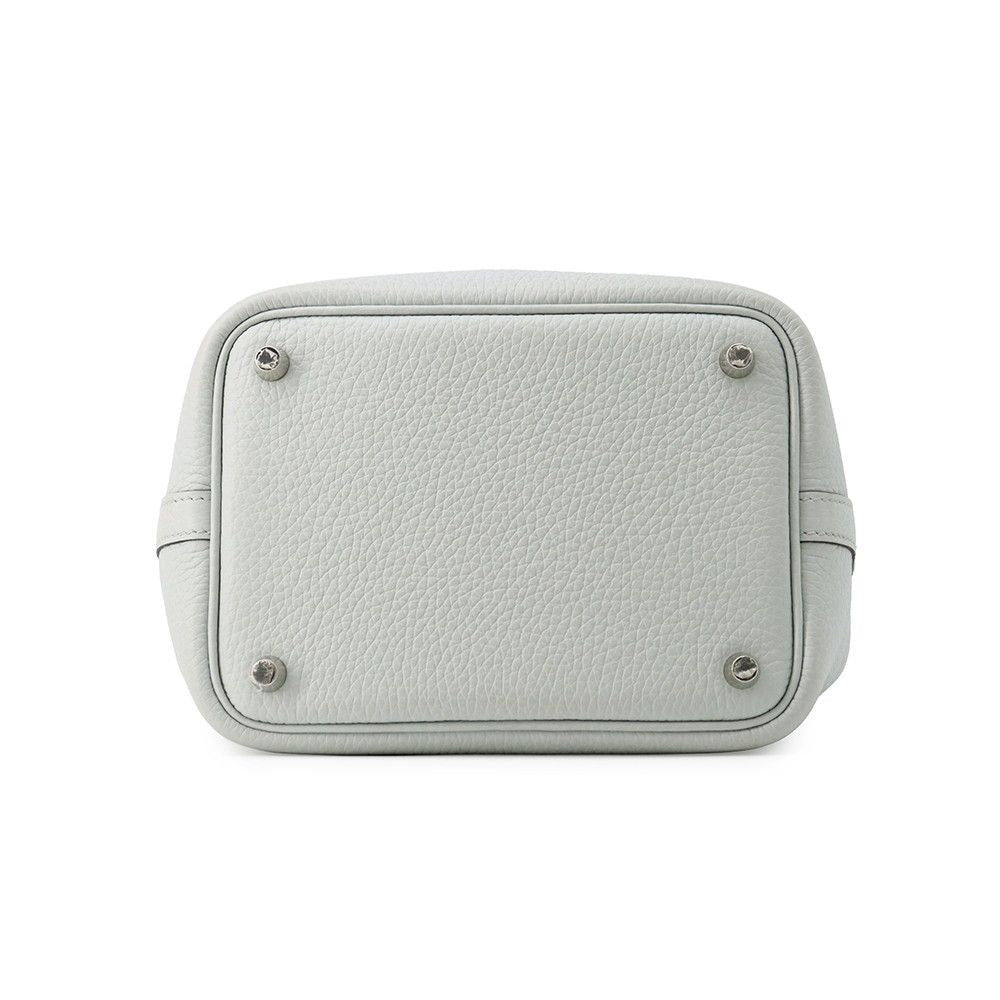 Hermes Handbag Picotin Lock PM Blue Pale Silver Taurillon Clemence — view 3