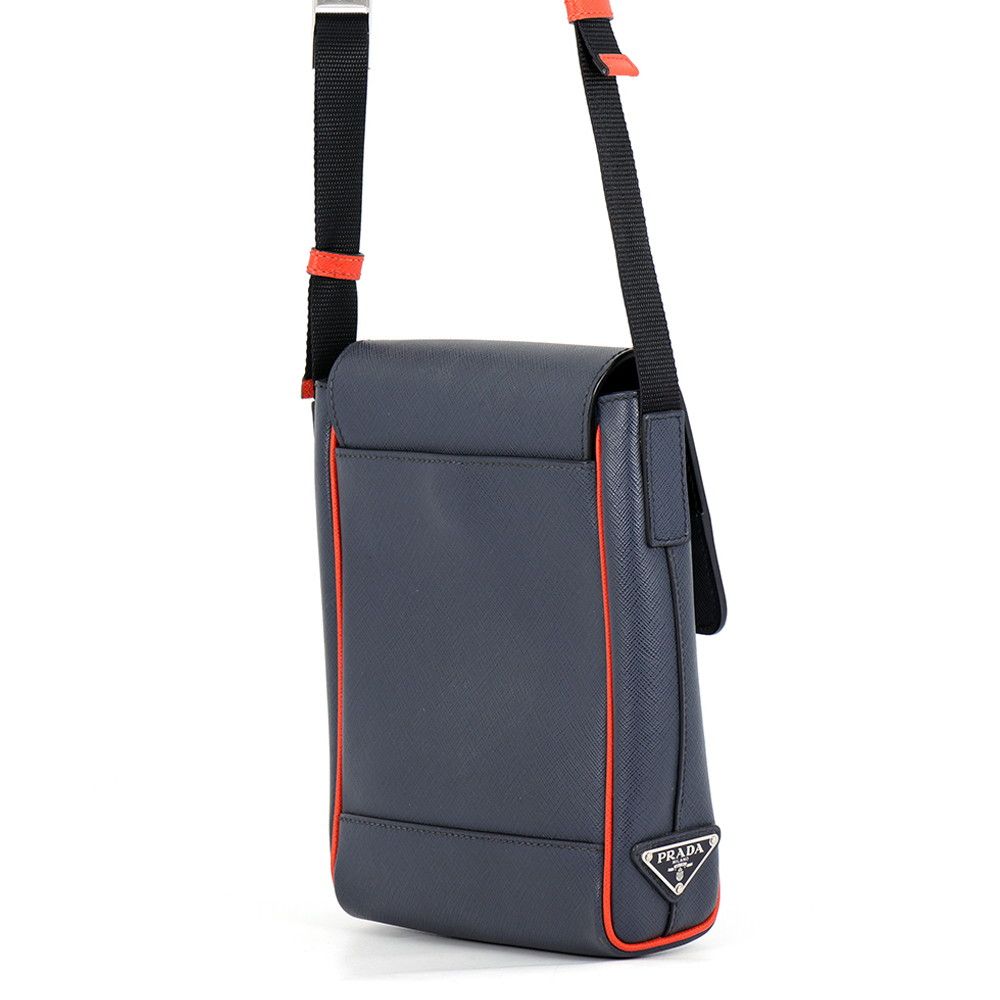 Prada Shoulder Bag Triangle Logo Saffiano Leather — view 2