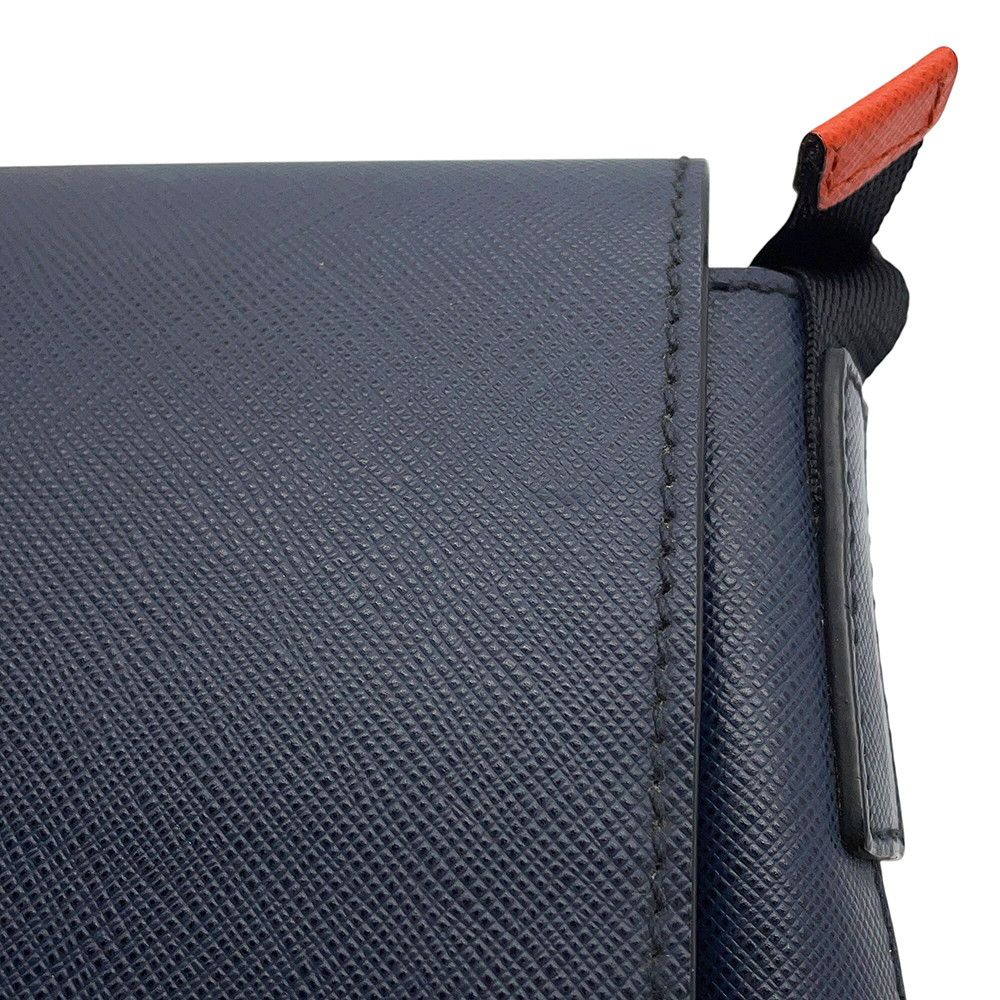 Prada Shoulder Bag Triangle Logo Saffiano Leather — view 8