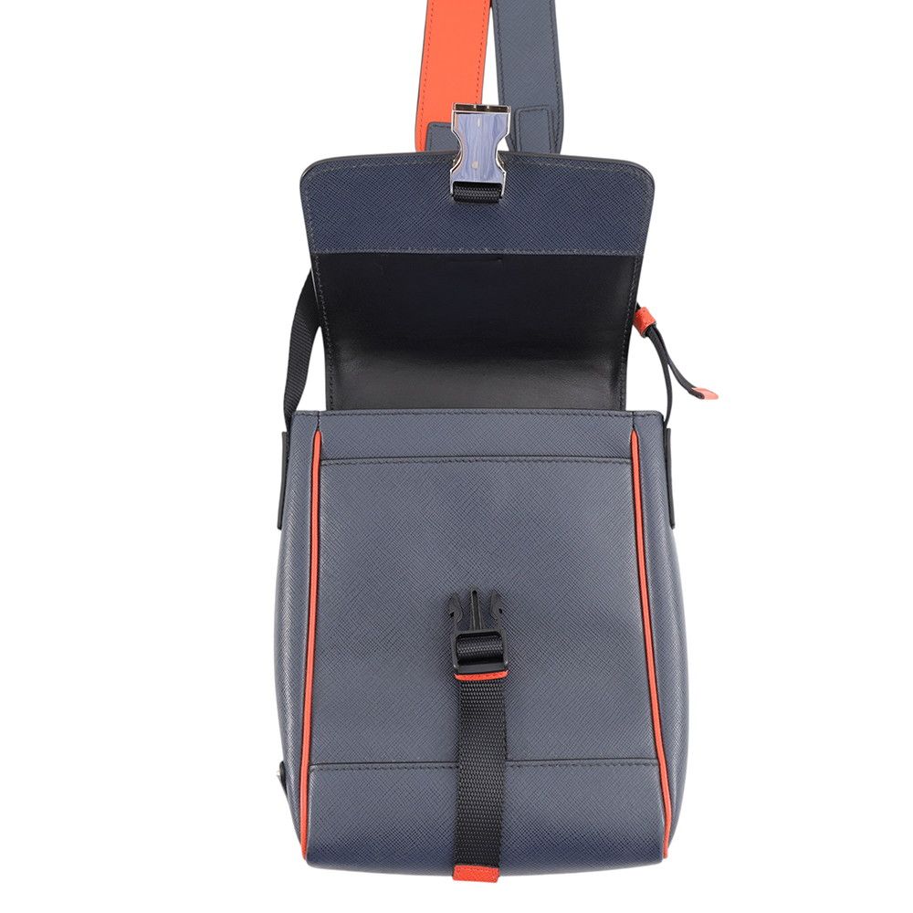 Prada Shoulder Bag Triangle Logo Saffiano Leather — view 5