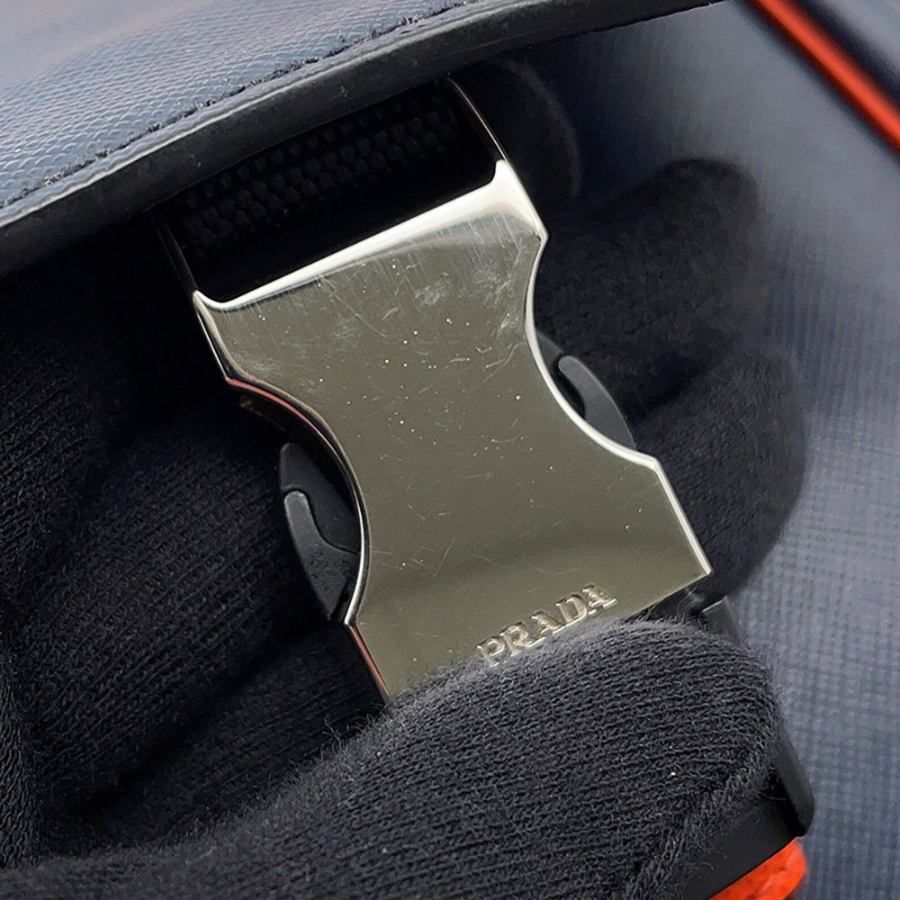 Prada Shoulder Bag Triangle Logo Saffiano Leather — view 7