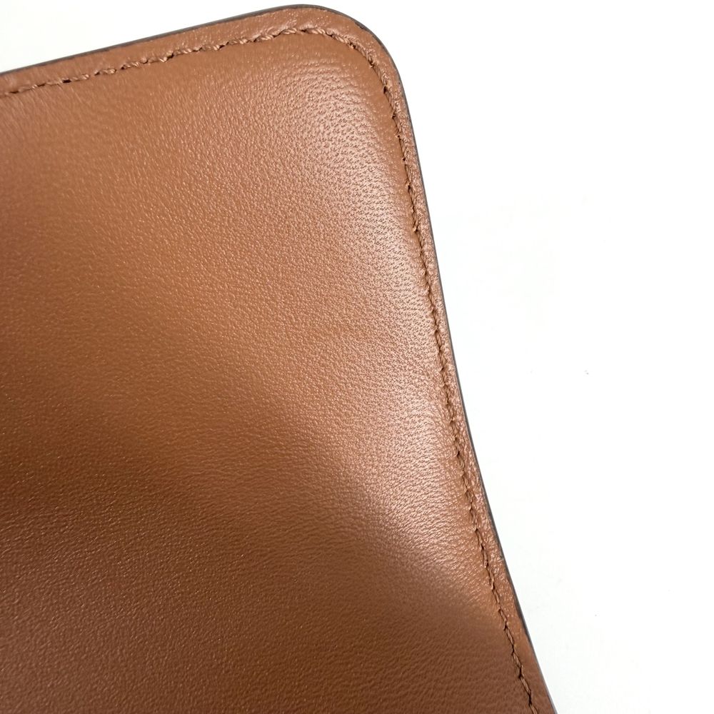 Celine Shoulder Bag Triomphe Chain Brown Gold — view 6