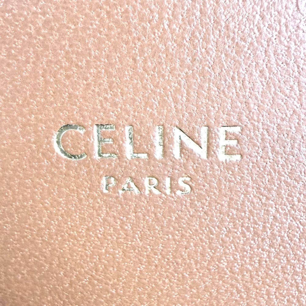 Celine Shoulder Bag Teen Triomphe Crossbody Leather Brown Gold — view 5