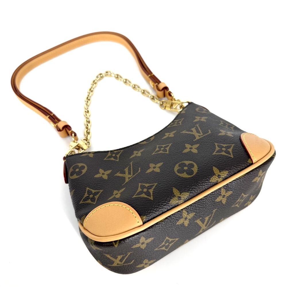 Louis Vuitton 2-Way Nano Boulogne Shoulder Bag Crossbody Monogram Canvas Brown — view 3