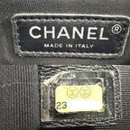 Chanel 2-Way Quilted CC Logo Chain Shoulder Bag Crossbody Leather Black Silver — view 5