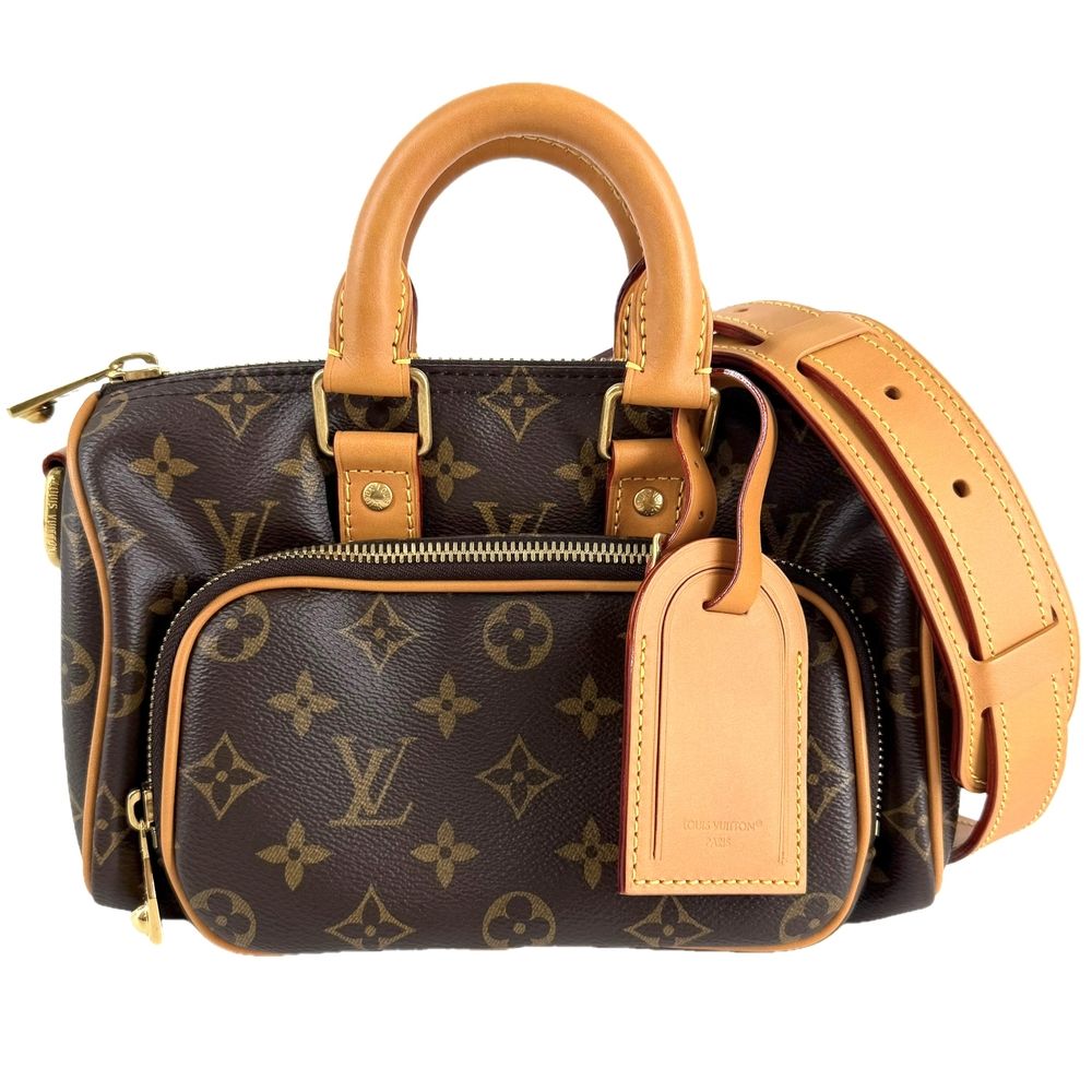 Louis Vuitton 2-Way Keepall Cargo 25 Shoulder Bag Crossbody Monogram Canvas