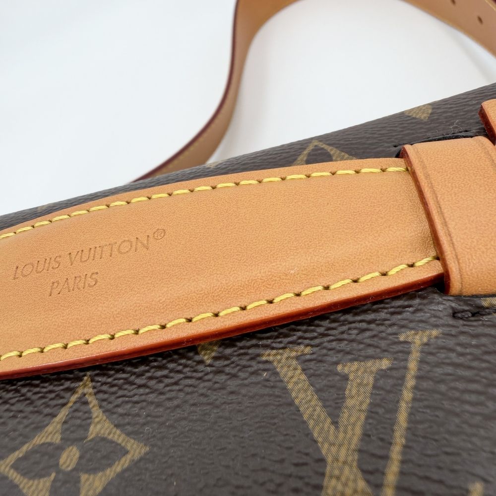 Louis Vuitton Belt Bag Rush Waist Pouch Crossbody Monogram Canvas Brown Gold — view 7