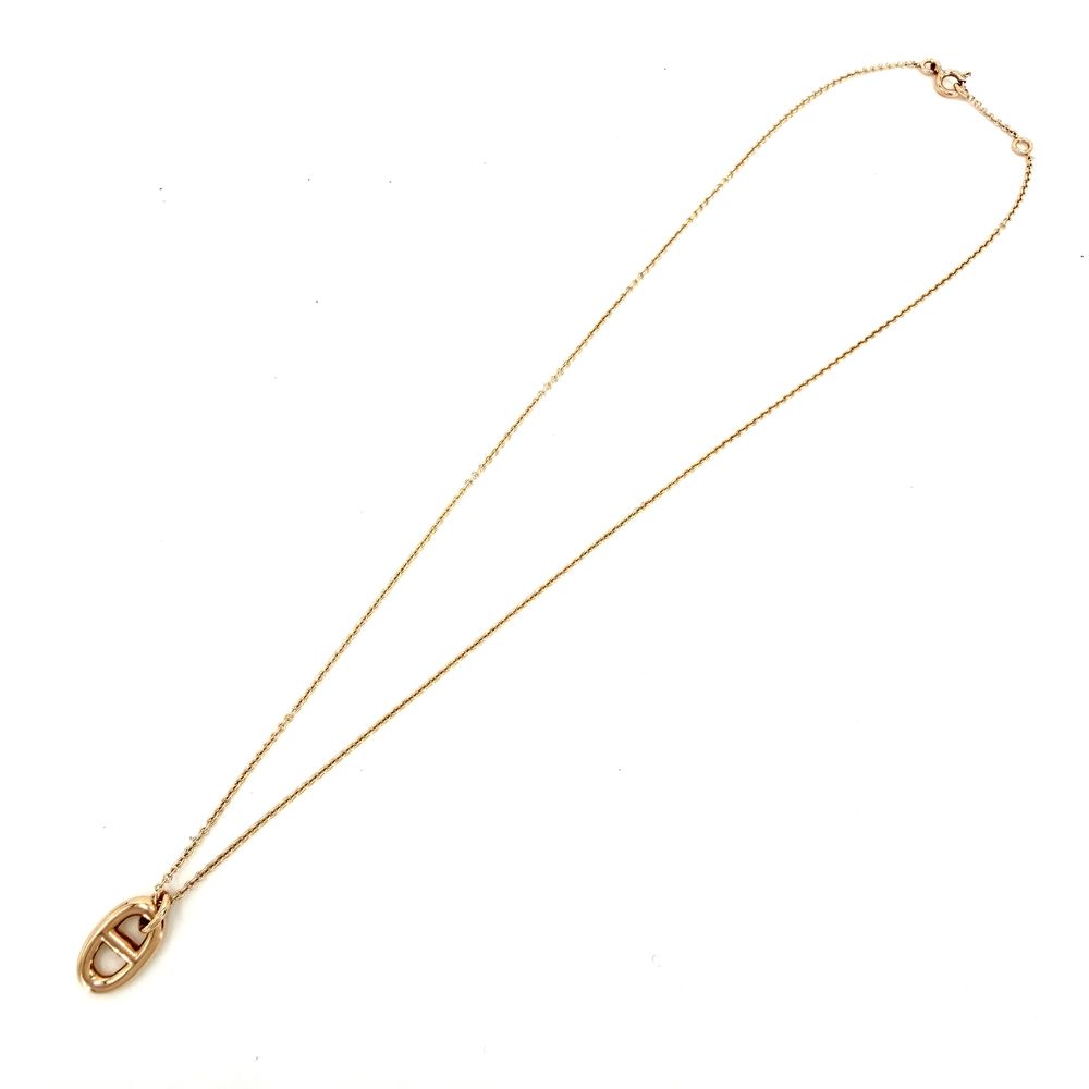 Hermes Necklace Chaine D'ancre Farandole PM Pendant Adjustable Waist PG 18k — view 6