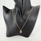 Hermes Necklace Chaine D'ancre Farandole PM Pendant Adjustable Waist PG 18k — view 3