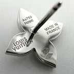 Louis Vuitton Earrings Star Blossom WG 18k White Gold Diamond — view 6