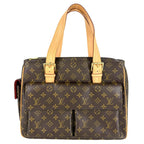 Louis Vuitton Multiplicite Handbag Shoulder Monogram Canvas Brown Gold