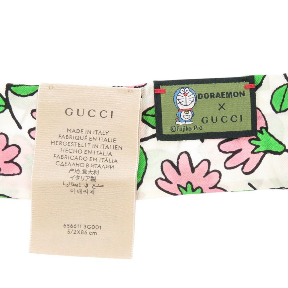 Gucci Doraemon Silk Multicolor Scarf — view 4