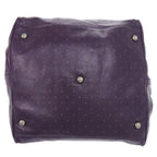 Loewe Calle GM Leather Purple Tote Bag — view 3