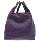 Loewe Calle GM Leather Purple Tote Bag — view 2