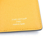 Louis Vuitton Monogram Heritage Card Case Slim Stripe Leather Business Navy — view 5