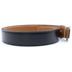 Hermes Constance H Knuckle Reversible Leather Belt Black Brown — view 3