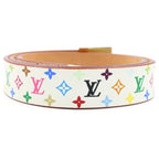 Louis Vuitton Monogram Multicolor Ceinture Carre Belt White Leather — view 2