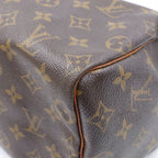 Louis Vuitton Monogram Speedy 25 Mini Boston Bag Brown Leather — view 5
