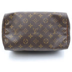 Louis Vuitton Monogram Speedy 25 Mini Boston Bag Brown Leather — view 4