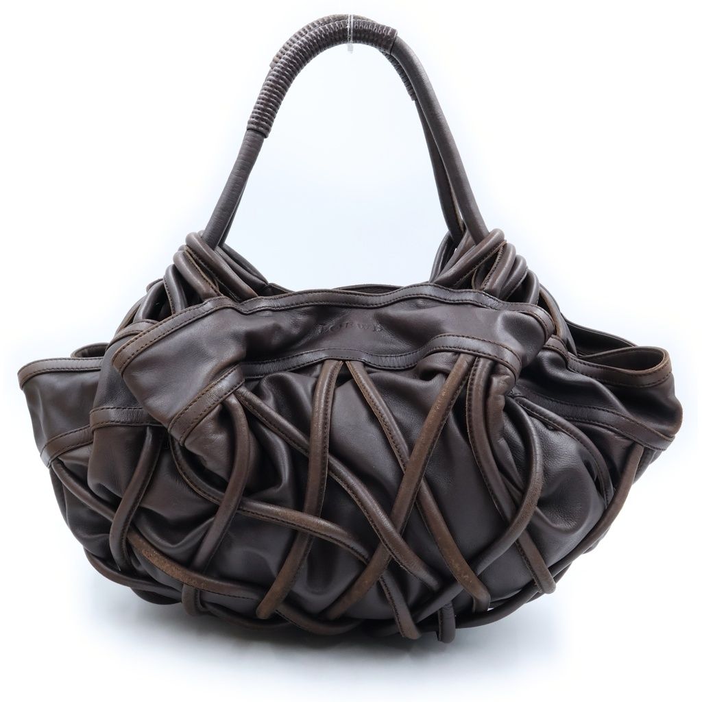 Loewe Nappa Aire Handbag Brown Leather