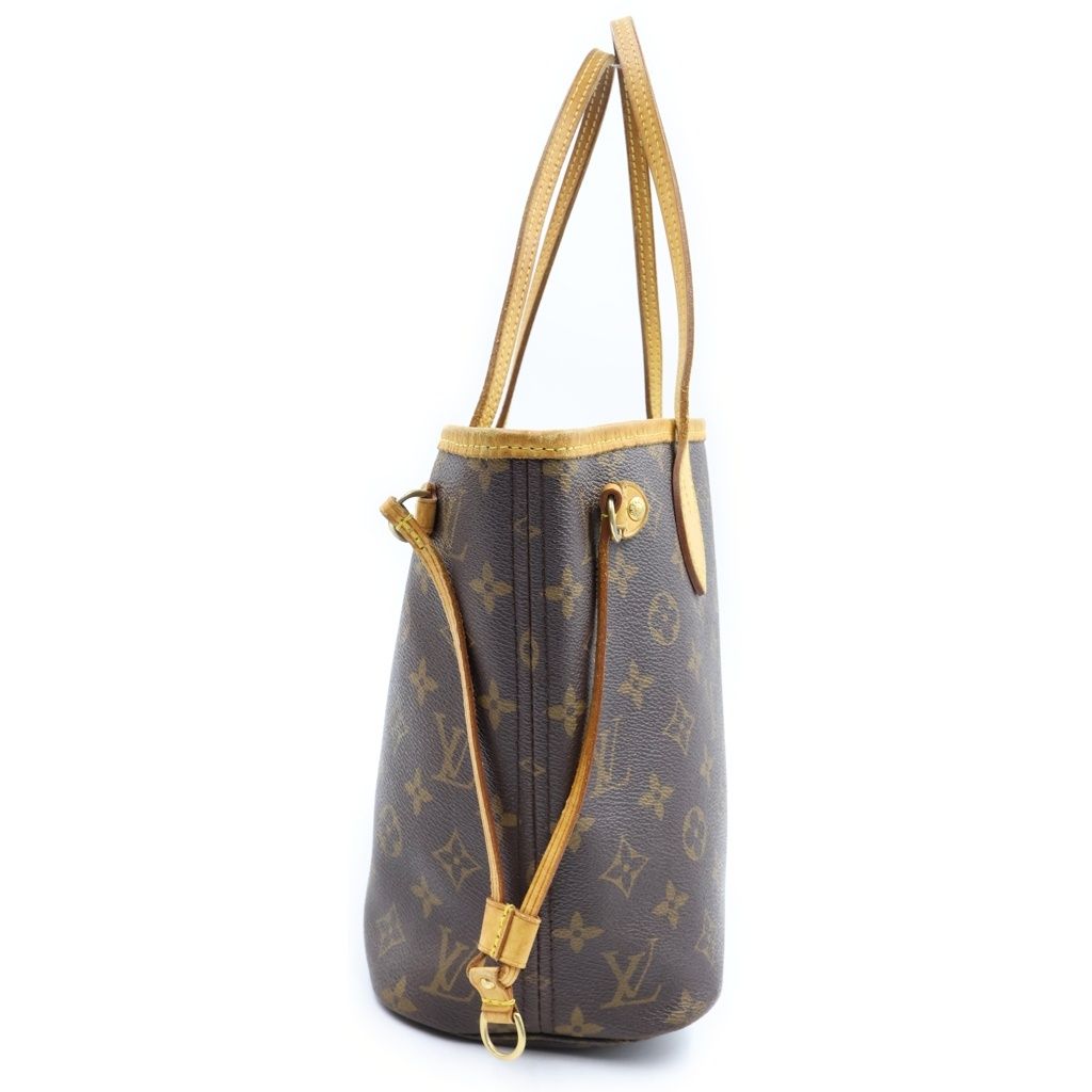 Louis Vuitton Neverfull PM Monogram Tote Bag Brown — view 3