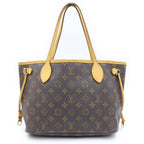Louis Vuitton Neverfull PM Monogram Tote Bag Brown