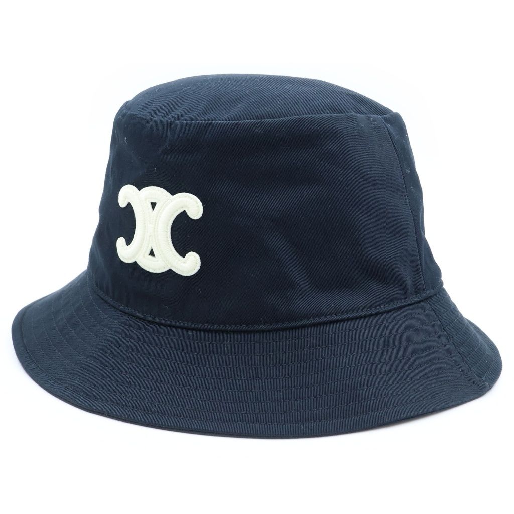 Celine Triomphe Hat Cotton Black