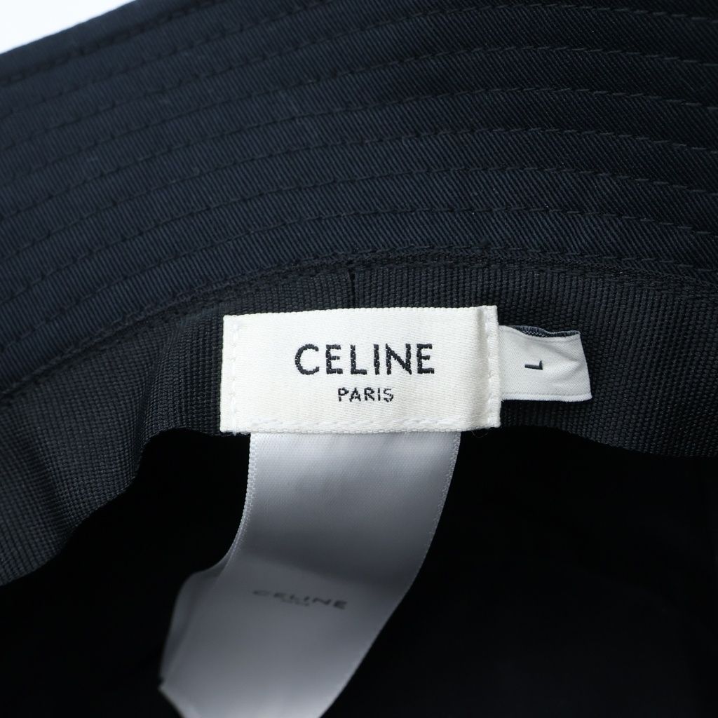 Celine Triomphe Hat Cotton Black — view 7