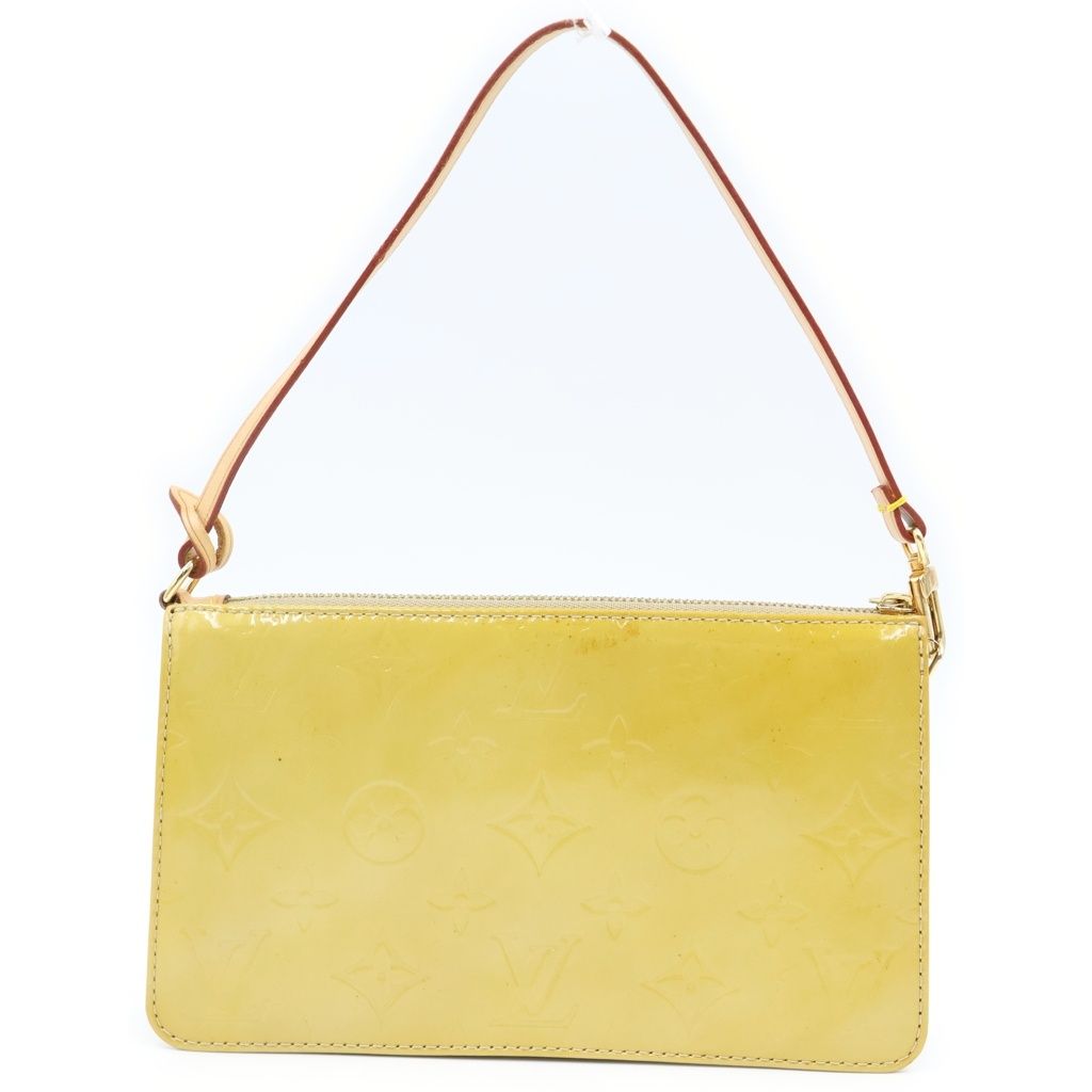 Louis Vuitton Monogram Vernis Lexington Pouch Handbag Yellow Patent — view 2