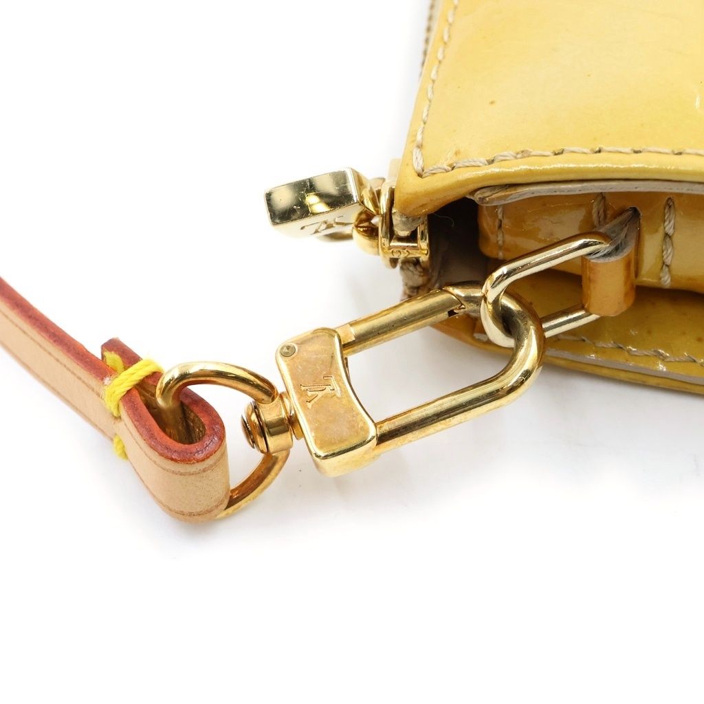 Louis Vuitton Monogram Vernis Lexington Pouch Handbag Yellow Patent — view 6