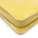 Louis Vuitton Monogram Vernis Lexington Pouch Handbag Yellow Patent — view 5