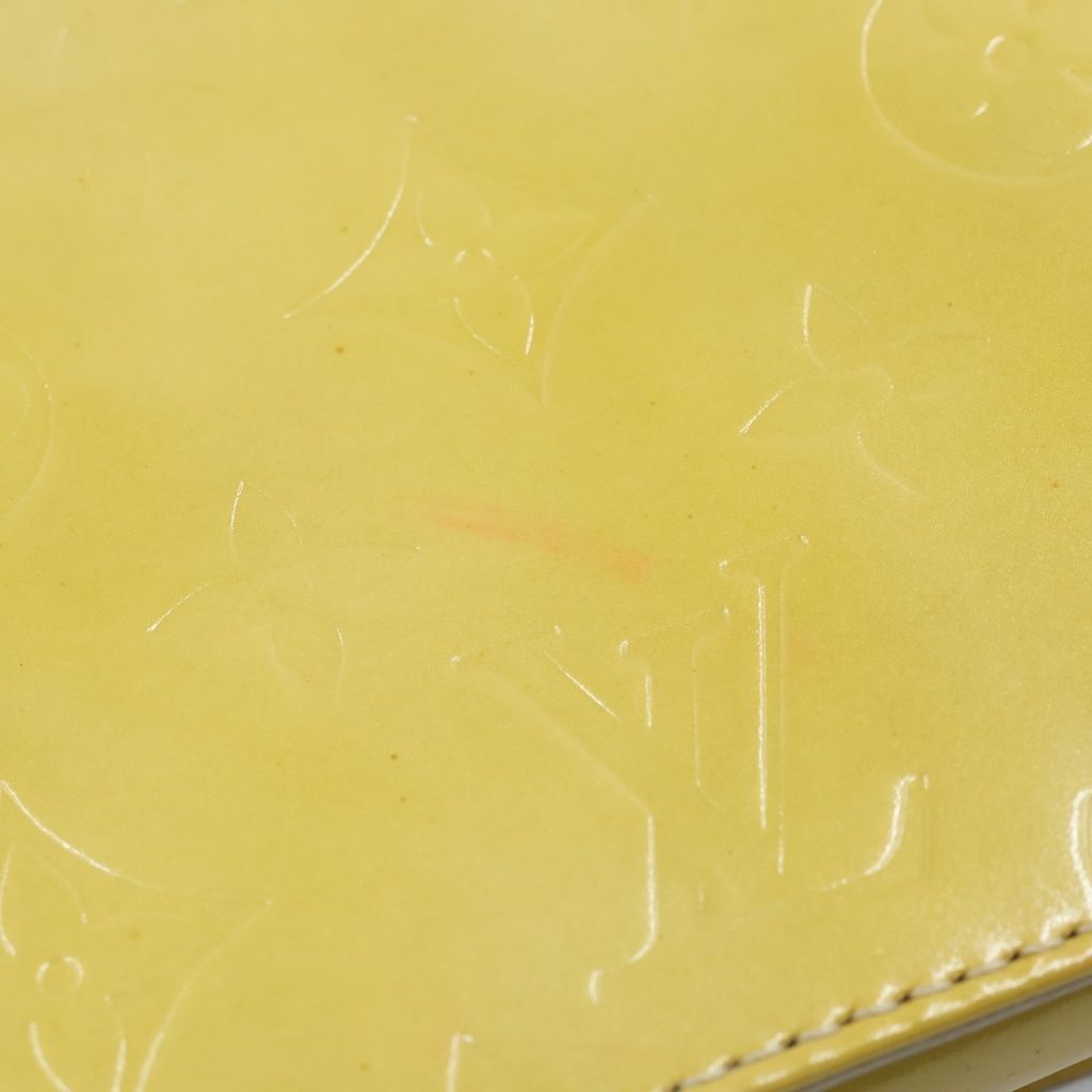 Louis Vuitton Monogram Vernis Lexington Pouch Handbag Yellow Patent — view 7