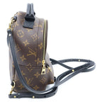 Louis Vuitton Monogram Palm Springs Mini Backpack Mini Bag Brown Black Leather — view 3