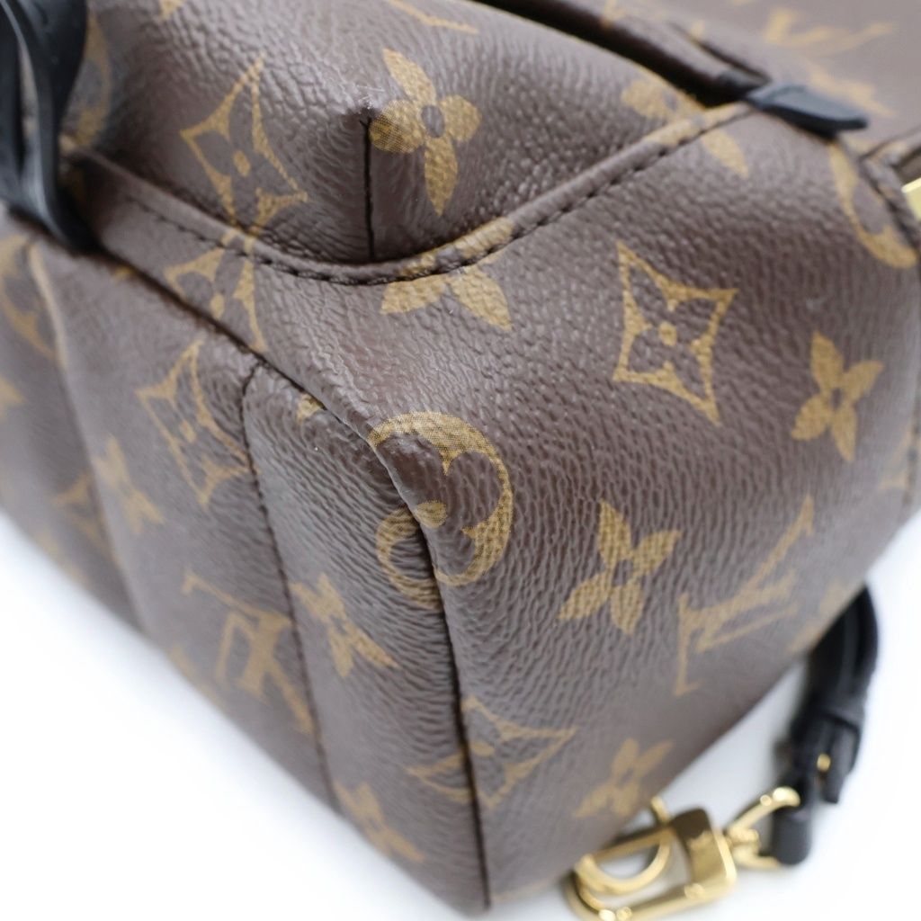 Louis Vuitton Monogram Palm Springs Mini Backpack Mini Bag Brown Black Leather — view 5