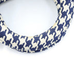 Dior Lady D-lite Light Medium 2-Way Shoulder Bag Navy White Canvas — view 6