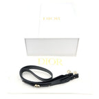 Dior Lady Dior Small 2-Way Shoulder Bag Black Leather Gold — view 8