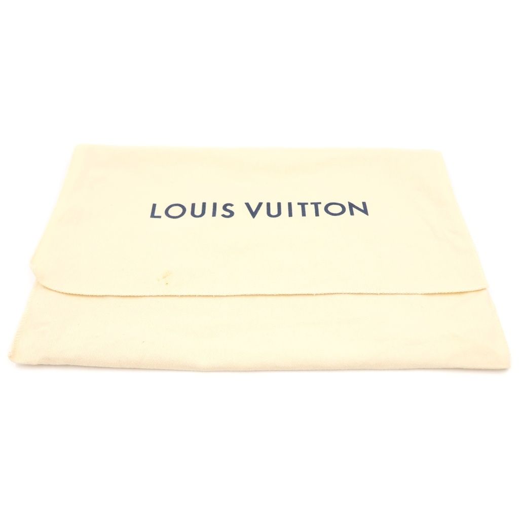 Louis Vuitton NIGO Sac Plat Monogram Stripe Tote Bag Brown Leather Gold — view 8