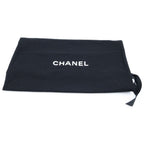Chanel Quilted Tweed Chain Mini Shoulder Bag Pearl Handle Black White Gold — view 8