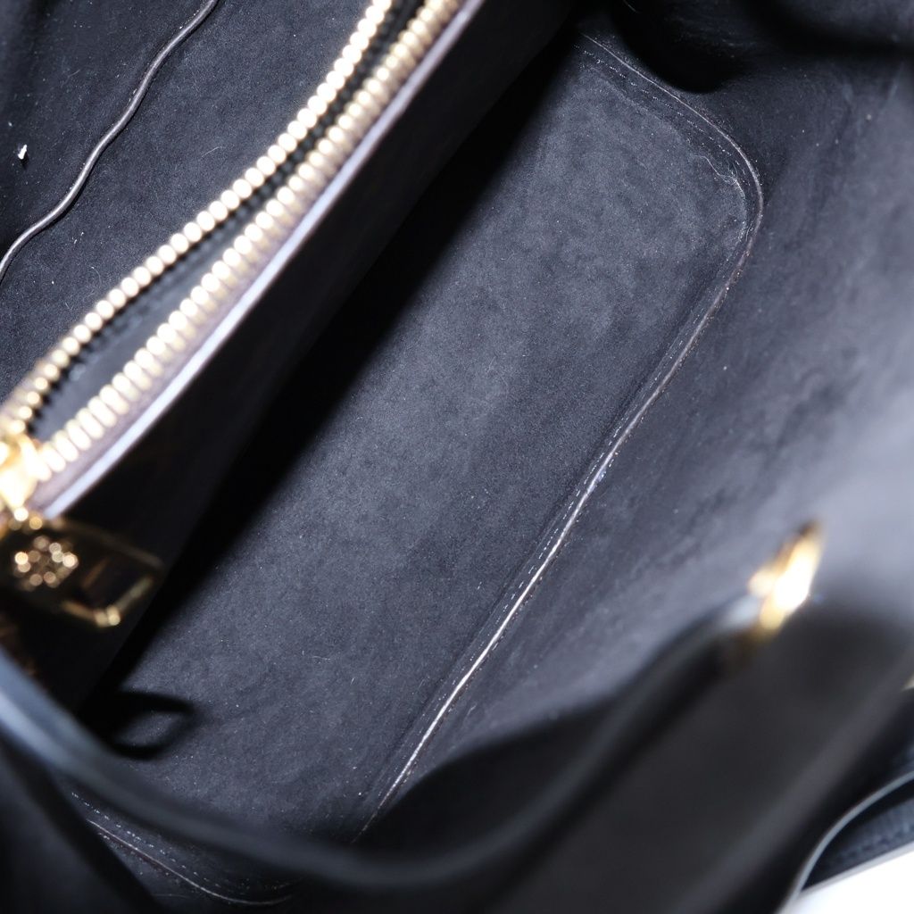 Louis Vuitton Monogram Neo Noe Shoulder Bag Brown Black Leather Gold — view 8