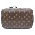 Louis Vuitton Monogram Neo Noe Shoulder Bag Brown Black Leather Gold — view 4