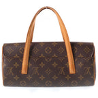 Louis Vuitton Monogram Sonatine Mini Bag Brown Leather Gold — view 2