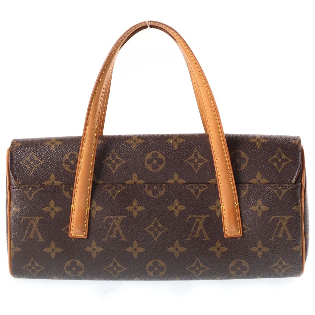Louis Vuitton Monogram Sonatine Mini Bag Brown Leather Gold — view 2